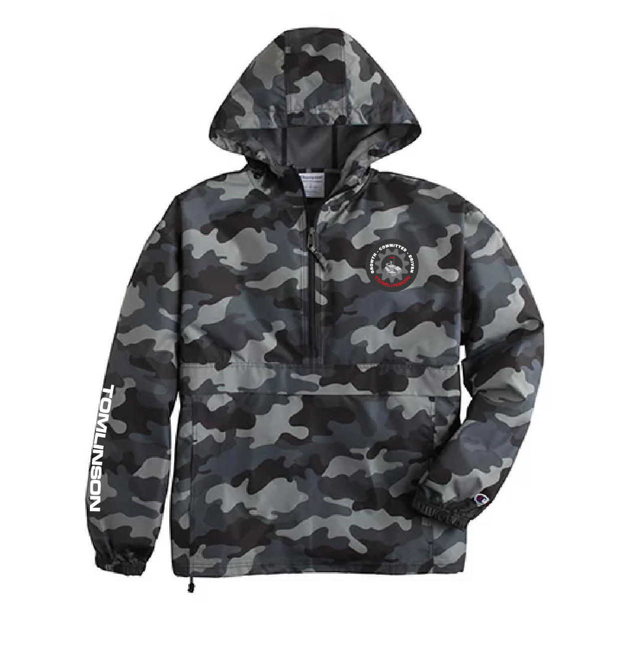 Core Values Champion Lightweight 1 4 Zip Jacket Concrete Camo SM